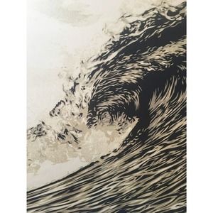 Shepard Fairey - Wave of Distress (Sepia) by Shepard Fairey